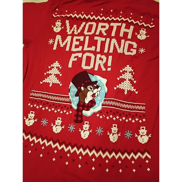 Buc-ees Worth Melting For Christmas T-Shirt Size Small - Picture 4 of 5